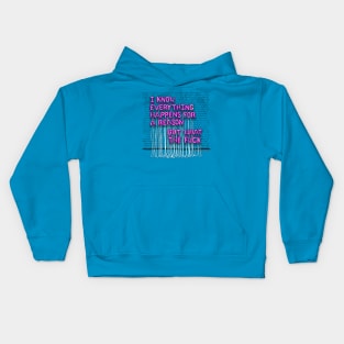 Everything Happens For A Reason (pink letters) Kids Hoodie